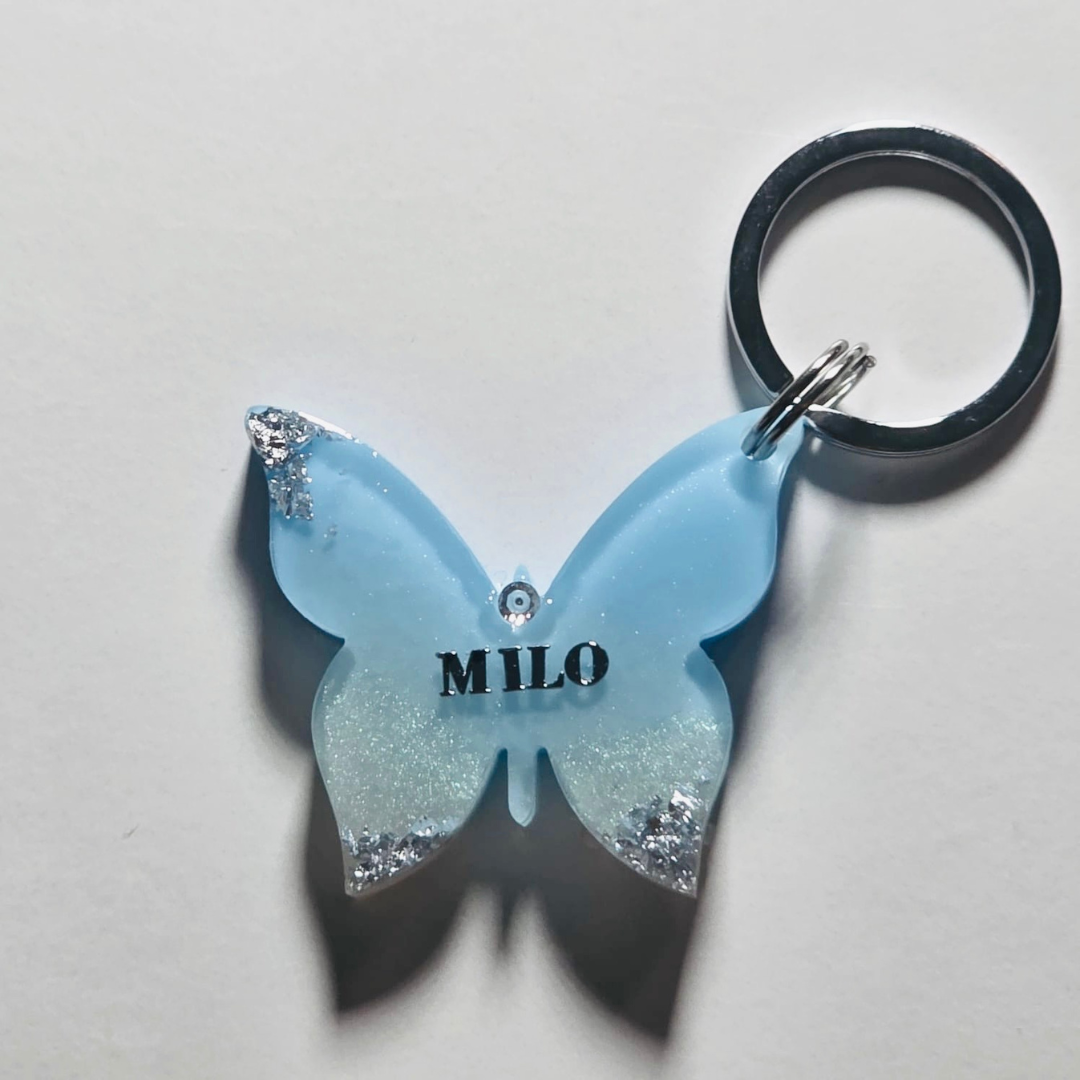 Butterfly Kisses Pet ID Tag