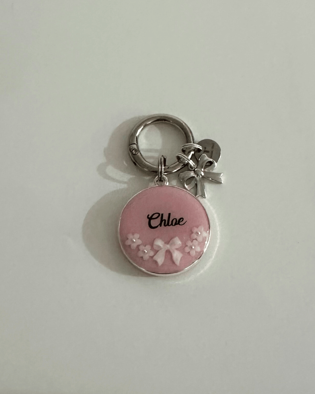 Bow and Bloom Pet Id Tag