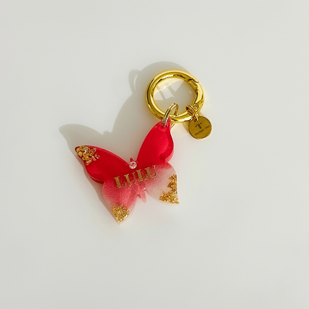 Butterfly Kisses Pet ID Tag