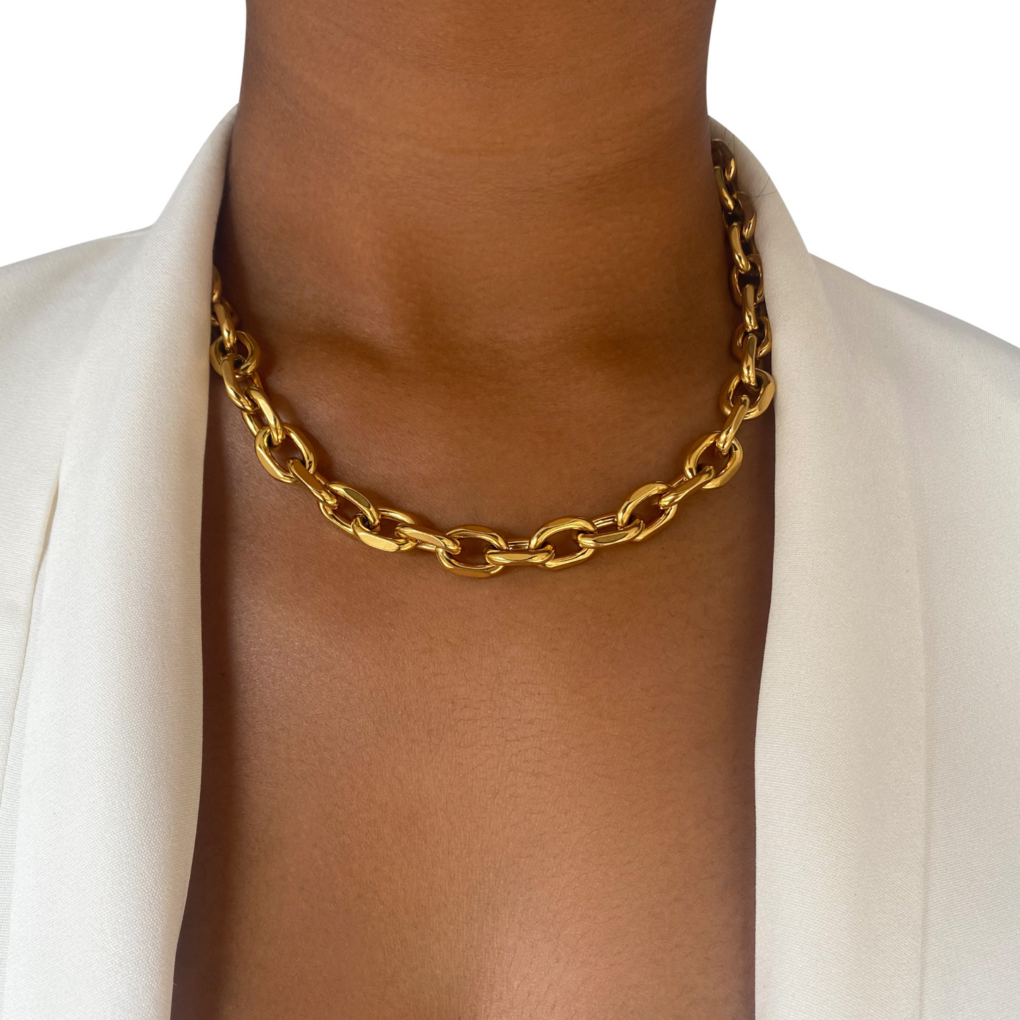 Trending Tails Valentina Chunky Choker Necklace - Waterproof and Eco-Friendly