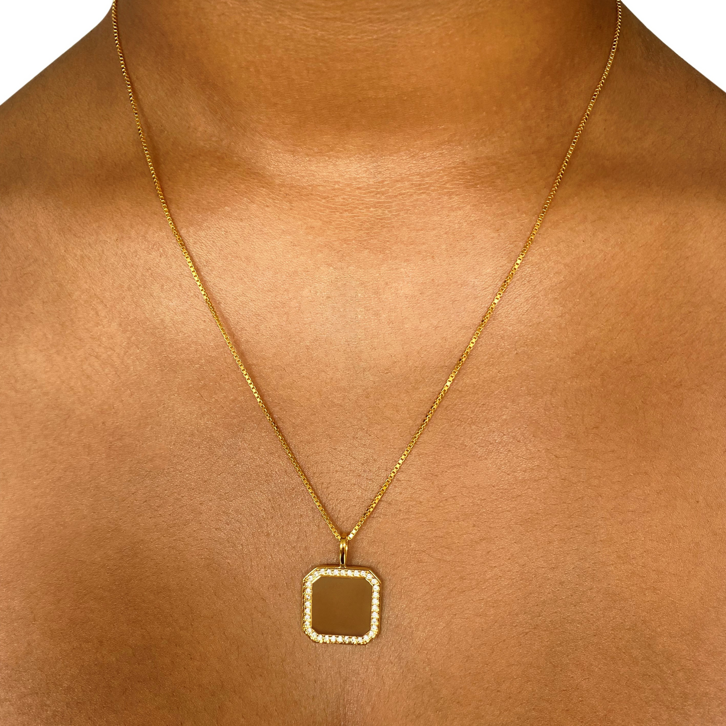 Trending Tails, Eva Personalized 18K Gold plated Pendant Necklace