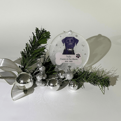 Memorial keepsake, Christmas pet ornament.Cat and Dog