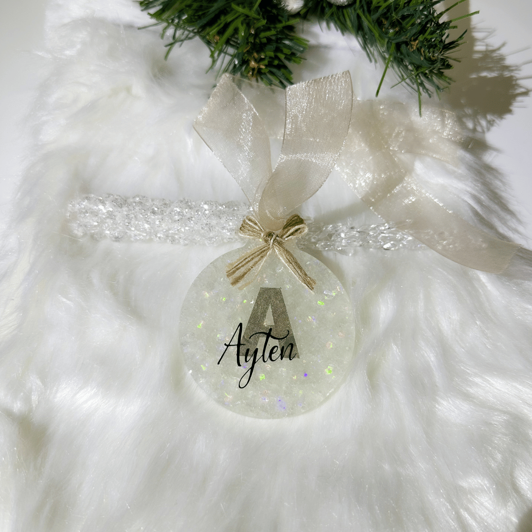 Custom Initial  Christmas ornaments ,Personalised, Stylish & Luxurious