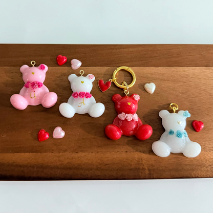 Love in Bloom Teddy – Personalised Floral Teddy Tag