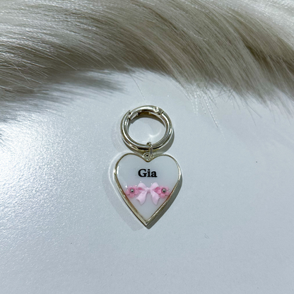 Bow and Bloom Pet Id Tag