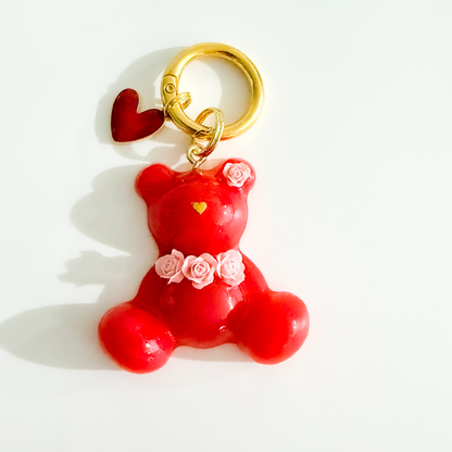 Love in Bloom Teddy – Personalised Floral Teddy Tag