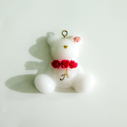 Love in Bloom Teddy – Personalised Floral Teddy Tag