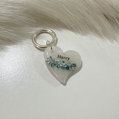 Jewelled Heart Pet ID Tag