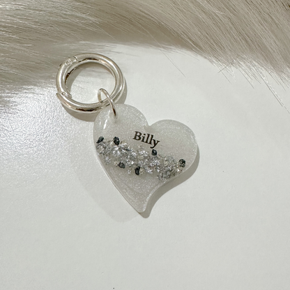 Jewelled Heart Pet ID Tag