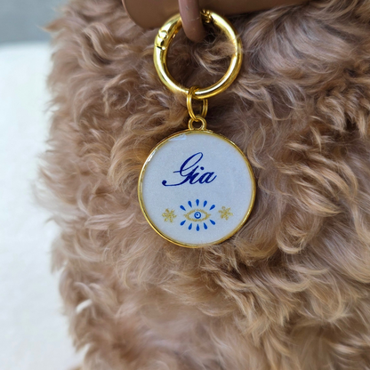 Evil Eye Pet ID Tag