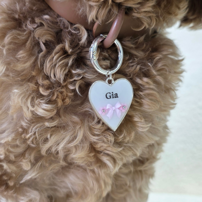 Bow and Bloom Pet Id Tag