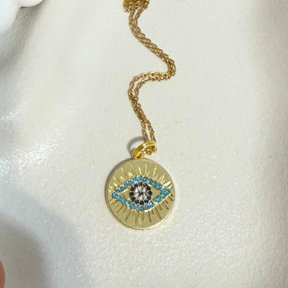 Protective Eye and angel number Necklaces.