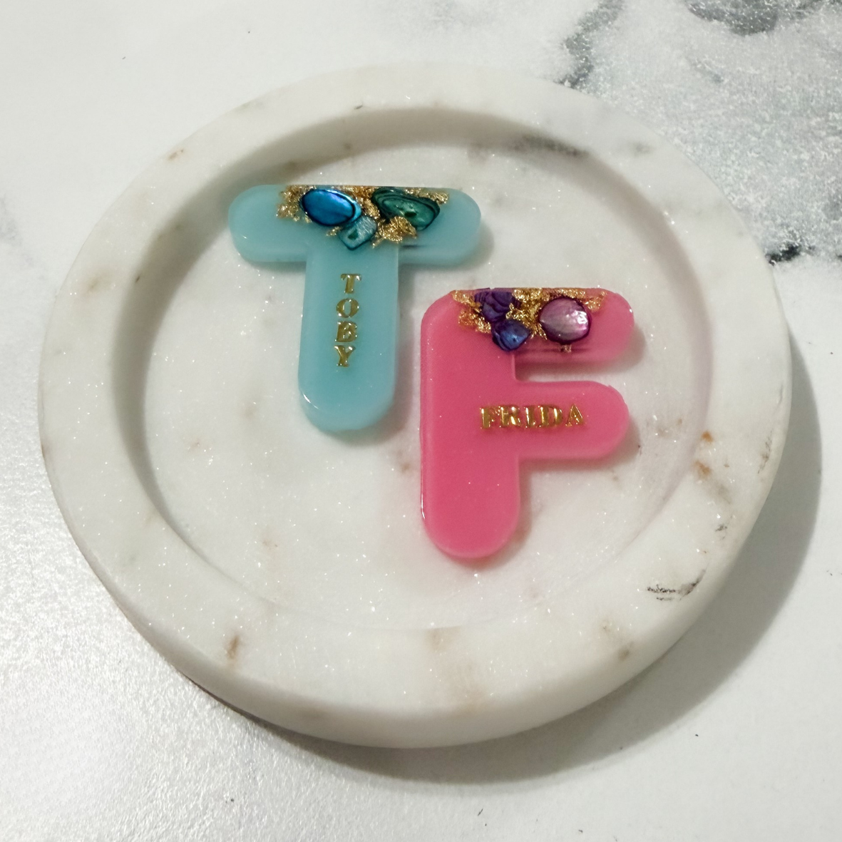 Signature Initial Pet ID Tag.