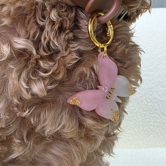 Butterfly Kisses Pet ID Tag