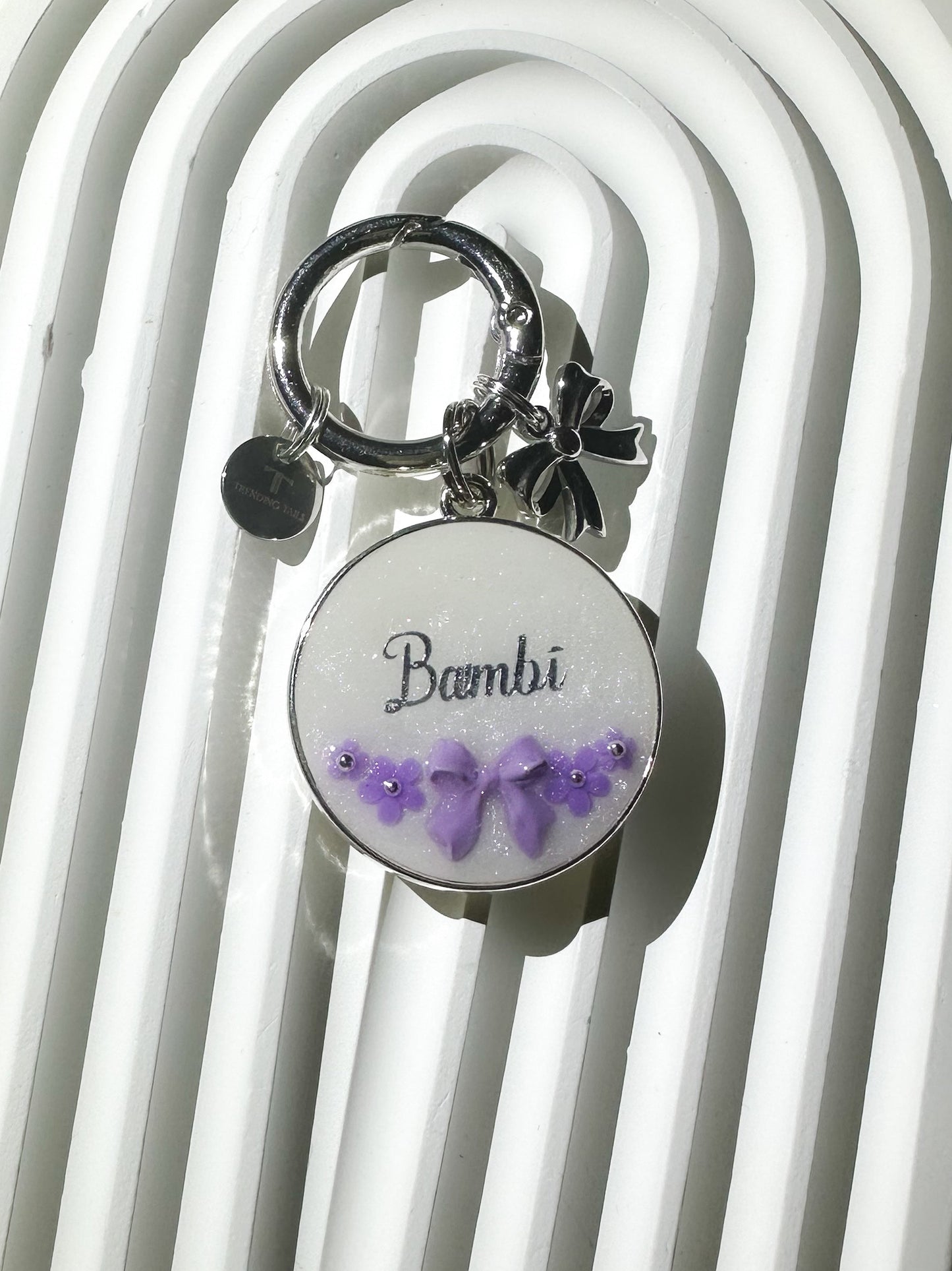 Bow and Bloom Pet Id Tag