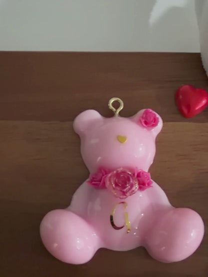 Love in Bloom Teddy – Personalised Floral Teddy Tag