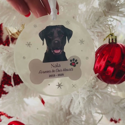 Memorial keepsake, Christmas pet ornament.Cat and Dog