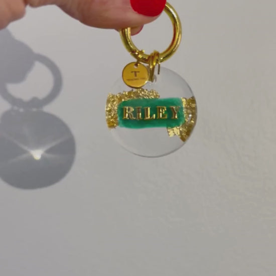 green pet ID Tag