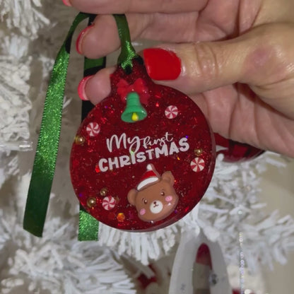 Handmade Personalised 3D  Christmas ornaments