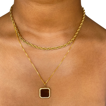 Zinnia Rope Chain Necklace – Waterproof and Tarnish-Free